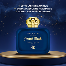 Load image into Gallery viewer, Villain Azure Musk Eau de Parfum – 100ml | Long-lasting, Bold & Masculine Fragrance