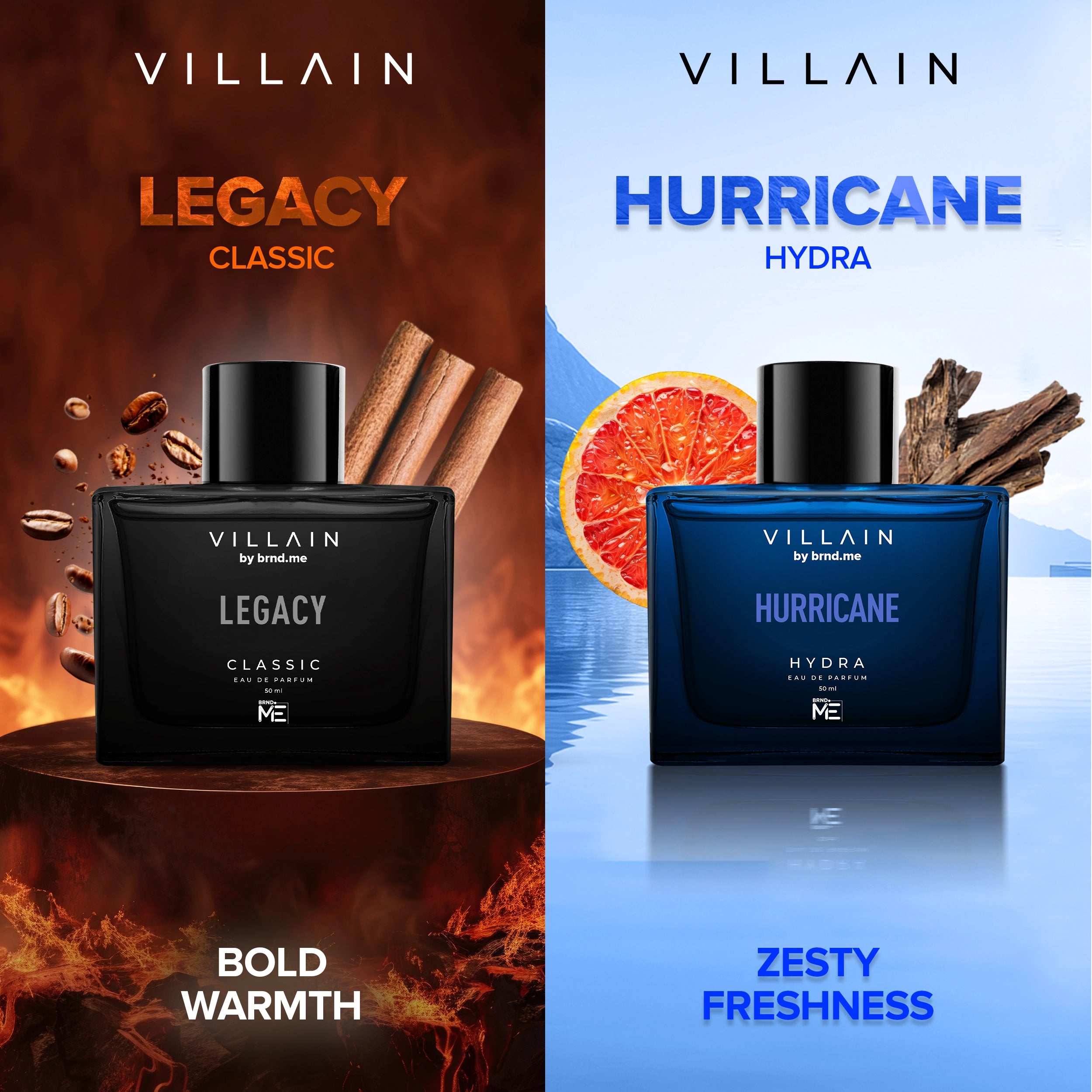 Villain Luxury Party Combo Mini EDP Perfume Gift Set for Men 2 x 50 ml