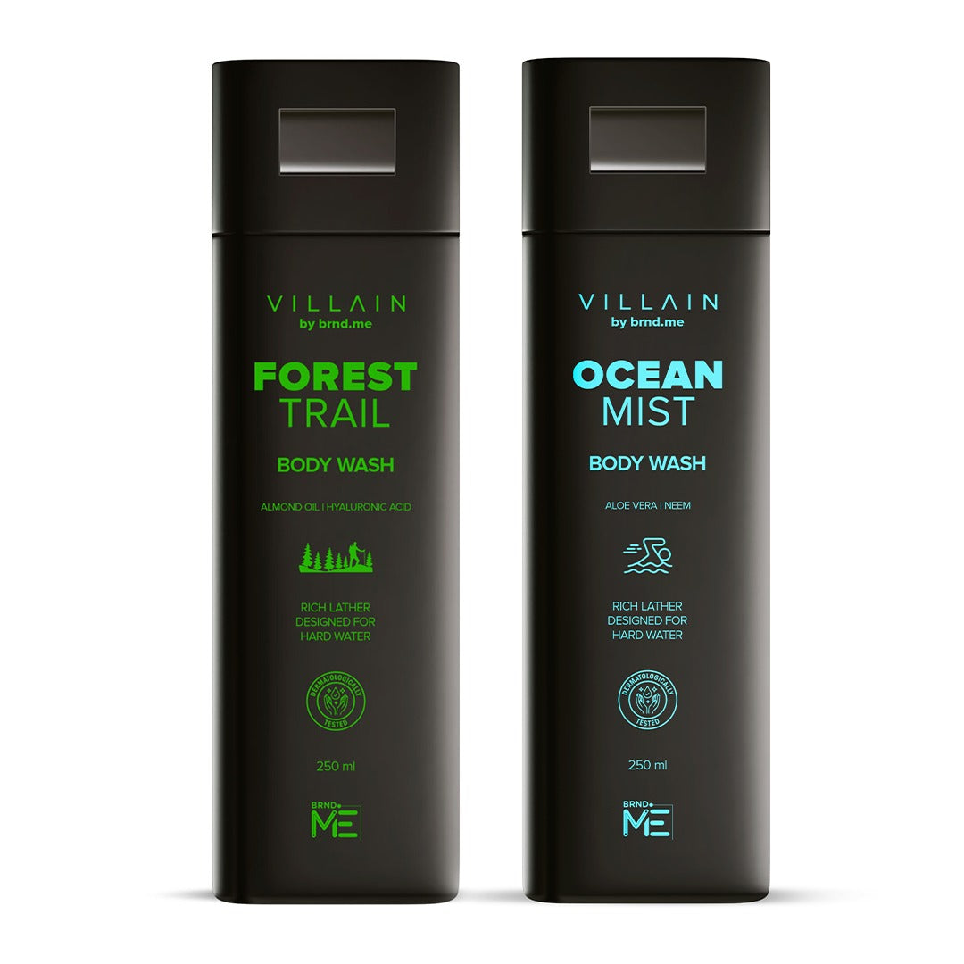 Villain Ultimate Duo : Body Wash Combo for Men (2 x 250 ML)