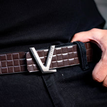 Load image into Gallery viewer, VILLAIN Brown Leather Belt