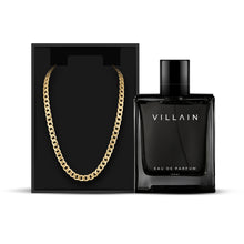 Load image into Gallery viewer, VILLAIN WICKED COMBO - VILLAIN CLASSIC PERFUME AND VILLAIN GOLD CHAIN