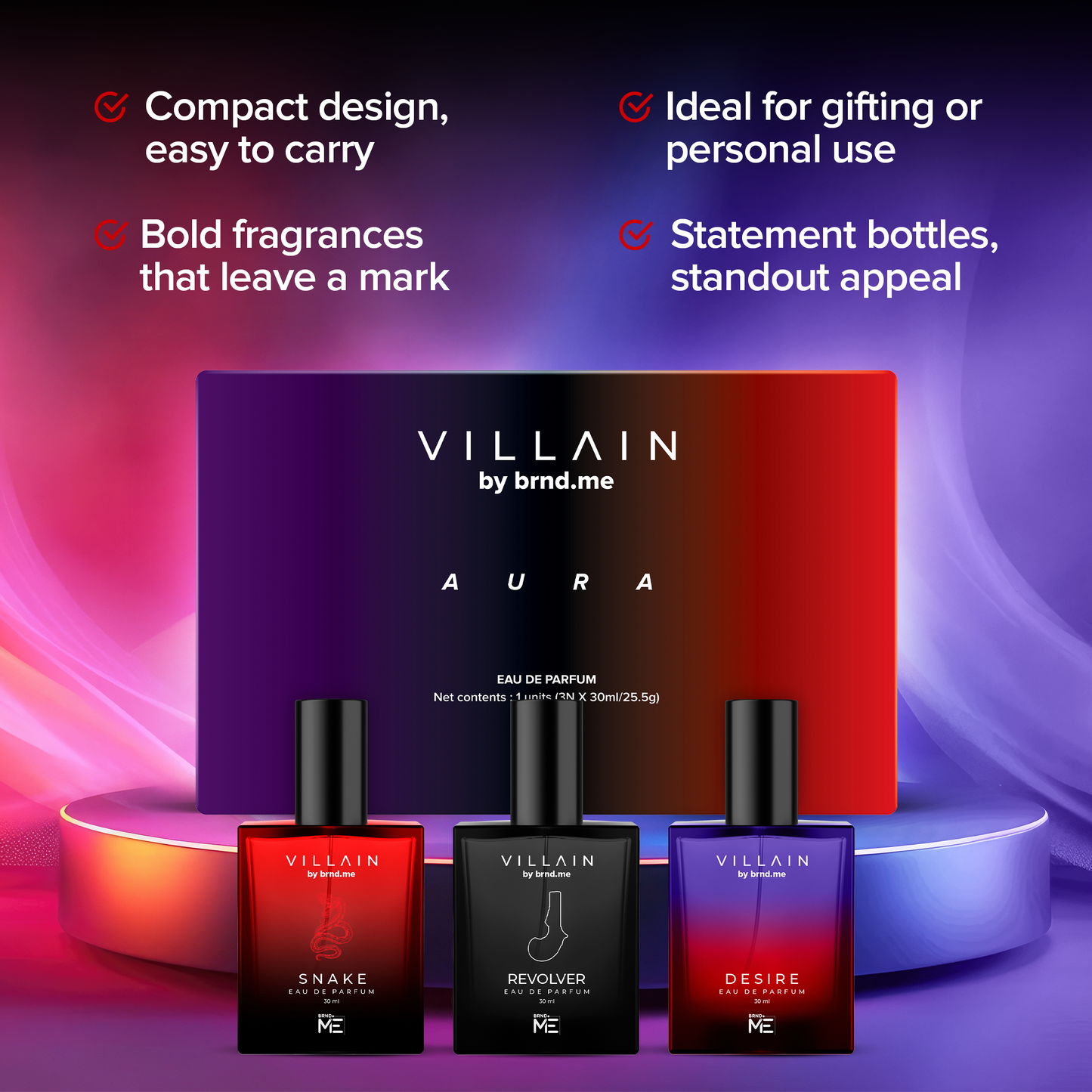 Aura Gift Set for Him (3 x 30 ml)