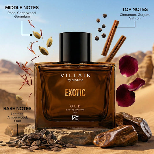Villain Exotic Oud Eau De Parfum for Men 50ml
