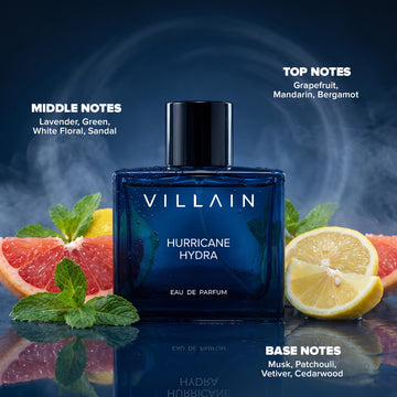 Villain Hurricane Hydra Eau De Parfum for Men 50ml