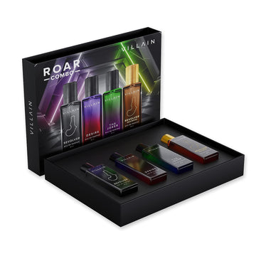 VILLAIN Roar Combo Luxury EDP Gift Set for Men, 4 Fragrances - | 4x20ml