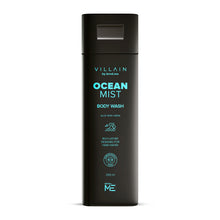 Load image into Gallery viewer, Villain Ocean Mist Body Wash 250 ml, Infused with Hard Water Softener Aquatic fresh Shower Gel for Men; Aloe Vera, Neem, and Vitamin E, Hydrating and Energizing Skin Friendly Paraben Free, Vegan Body Cleanser

