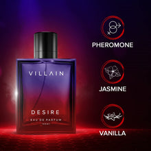 Load image into Gallery viewer, VILLAIN Desire &amp; Mischief Unstoppable Eau de Perfum Combo Pack of 2
