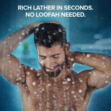 Load image into Gallery viewer, Villain Ocean Mist Body Wash 250 ml, Infused with Hard Water Softener Aquatic fresh Shower Gel for Men; Aloe Vera, Neem, and Vitamin E, Hydrating and Energizing Skin Friendly Paraben Free, Vegan Body Cleanser
