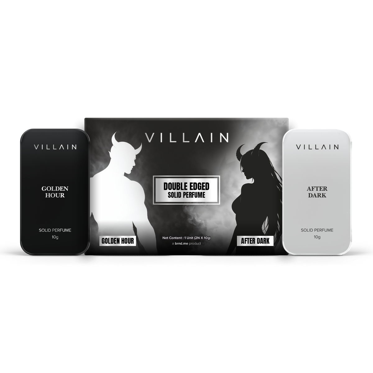 Villain Double Edged Solid Perfume - 2 × 10g