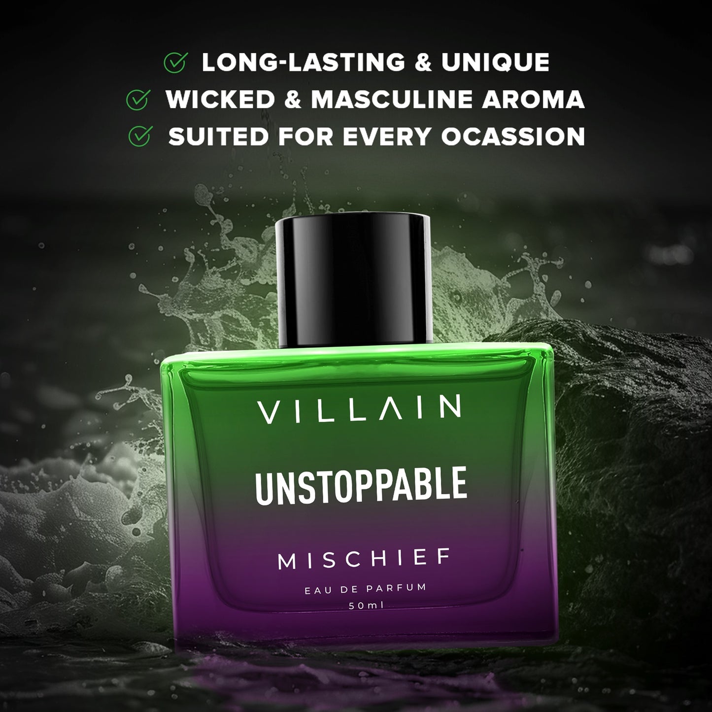 VILLAIN Desire & Mischief Unstoppable Eau de Perfum Combo Pack of 2