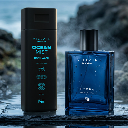Villain Hydra EDP & Ocean Mist Body Wash Combo  - 100ml + 250ml