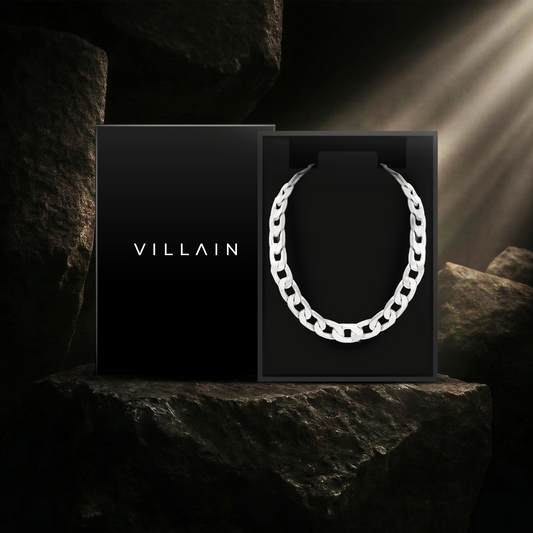Villain Rhodium Plated Silver Bracelet
