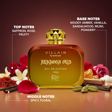 Load image into Gallery viewer, Villain Bukhoor Oud Eau de Parfum – 100ml | Bold, Oriental &amp; Long-Lasting Fragrance for Men
