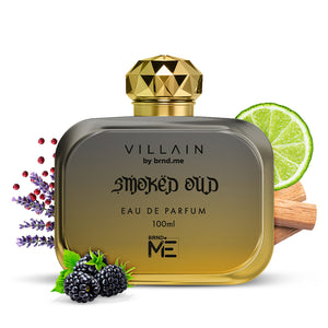 Villain Smoked Oud Eau De Parfum for Men – 100ml | Long-Lasting Woody & Spicy Fragrance