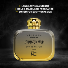 Load image into Gallery viewer, Villain Smoked Oud Eau De Parfum for Men – 100ml | Long-Lasting Woody &amp; Spicy Fragrance
