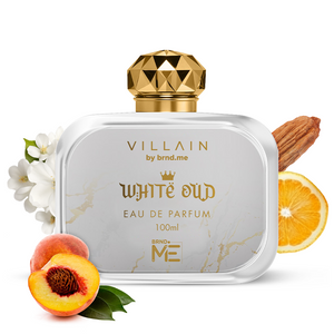 VILLAIN White Oud Eau De Parfum for Men | Long-Lasting Woody & Musky Fragrance - 100ml
