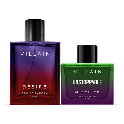 VILLAIN Desire & Mischief Unstoppable Eau de Perfum Combo Pack of 2