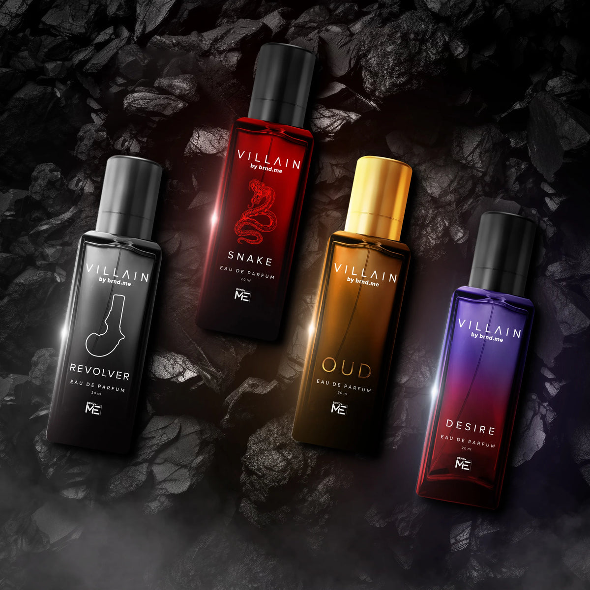 Villain Alpha Collection EDP Perfume Gift Set 4 x 20ml - Image 1
