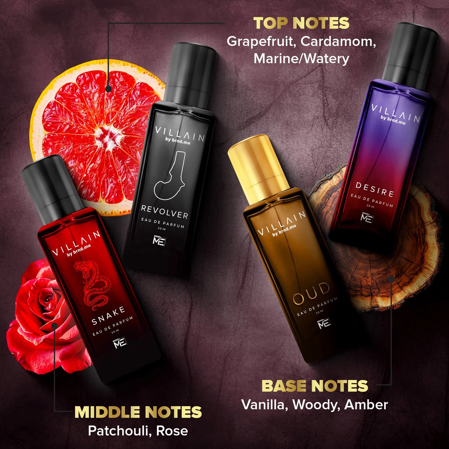 Villain Alpha Collection EDP Perfume Gift Set — 4 x 20ml