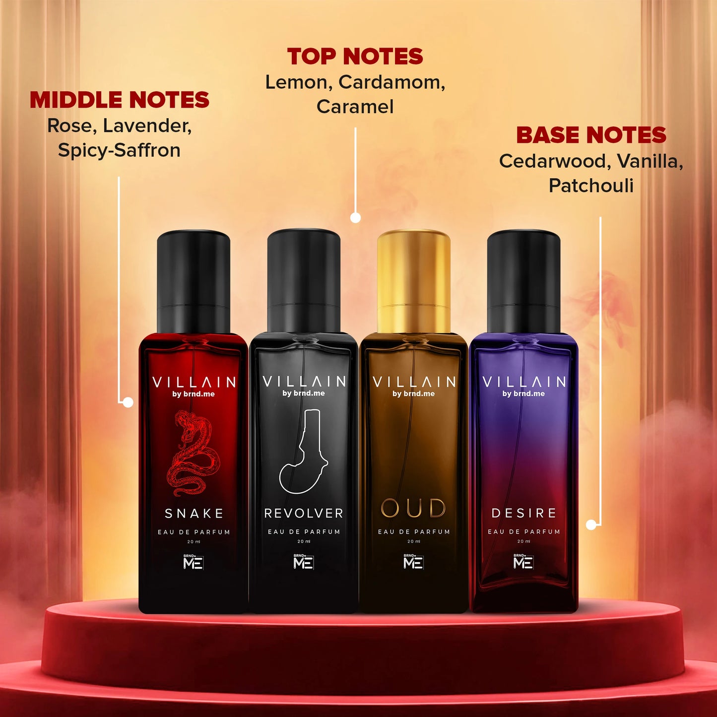 Villain Alpha Collection EDP Perfume Gift Set — 4 x 20ml
