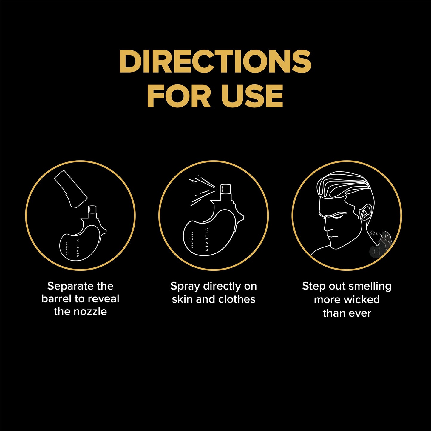 Villain Revolver Gold EDP – 100 ml