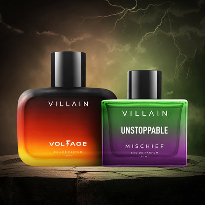 Villain Voltage & Unstoppable Mischief EDP Perfume Combo  - 2 x 50ml