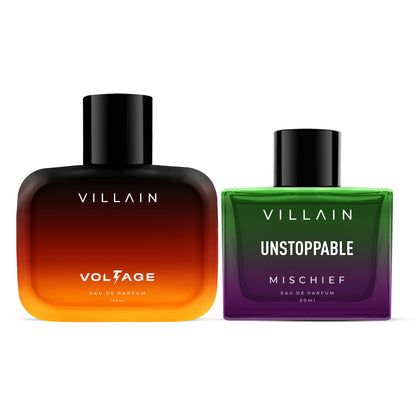 Villain Voltage & Unstoppable Mischief EDP Perfume Combo  - 2 x 50ml