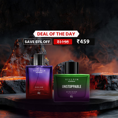 VILLAIN Desire & Mischief Unstoppable Eau de Perfum Combo Pack of 2