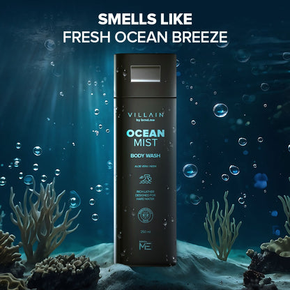 Aqua Strike : Hydra EDP 100 ml & Ocean Mist Body Wash 250 ml Combo