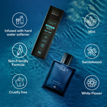 Load image into Gallery viewer, Aqua Strike : Hydra EDP 100 ml &amp; Ocean Mist Body Wash 250 ml Combo
