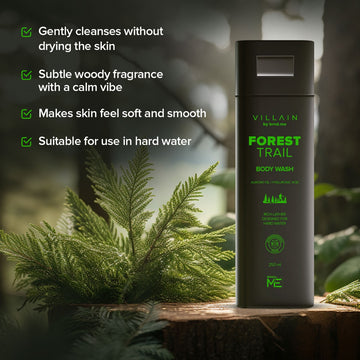 Villain Classic EDP & Forest Trail Body Wash Combo  - 100ml + 250ml