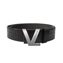 Load image into Gallery viewer, VILLAIN Black Leather Belt
