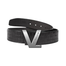 Load image into Gallery viewer, VILLAIN Black Leather Belt
