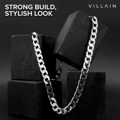 VILLAIN RHODIUM-PLATED SILVER CHAIN