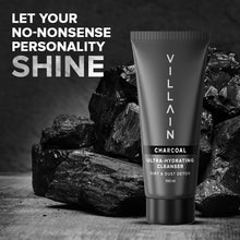 Load image into Gallery viewer, Villain Ultra-Hydrating Cleanser (Charcoal)
