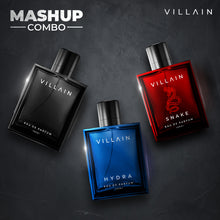 Load image into Gallery viewer, VILLAIN MASHUP COMBO - CLASSIC 100ML, HYDRA 100ML &amp; SNAKE 100ML
