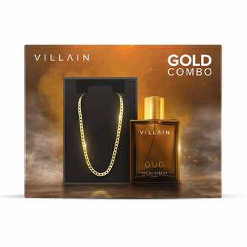 VILLAIN GOLD COMBO - OUD 100ML & 18K GOLD PLATED CHAIN