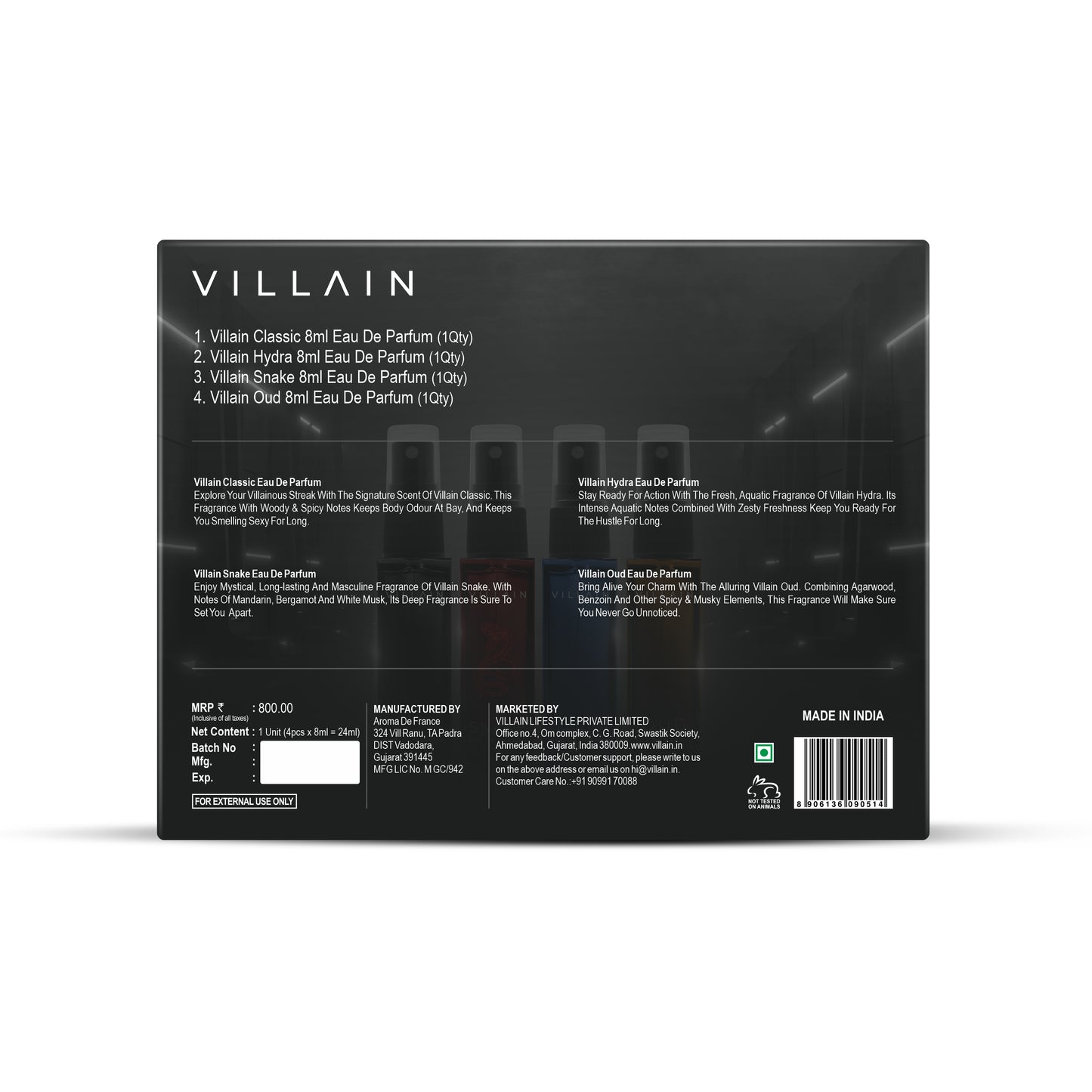 Heist Combo Gift Set (4 x 8 ML)