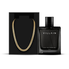 Load image into Gallery viewer, VILLAIN WICKED COMBO - VILLAIN CLASSIC PERFUME AND VILLAIN GOLD CHAIN
